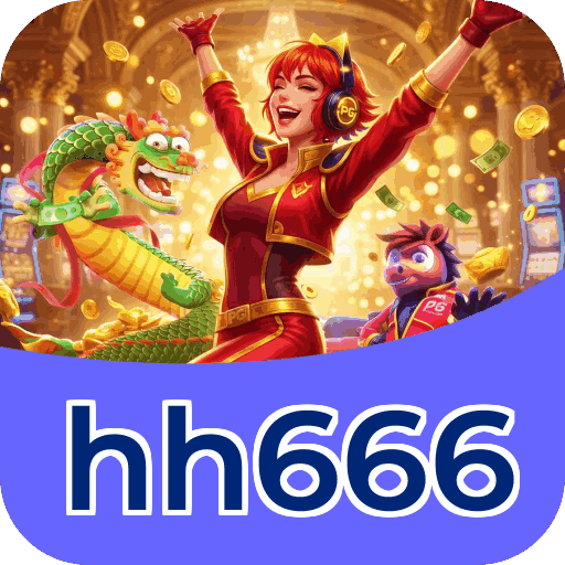 Interface do aplicativo hh666 mostrando jogos disponíveis no iOS e Android